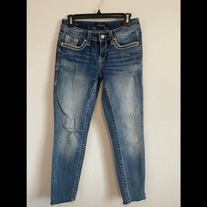 Vigoss Skinny  Heritage Fit Distressed Women's Jeans Blue Size S4 L30